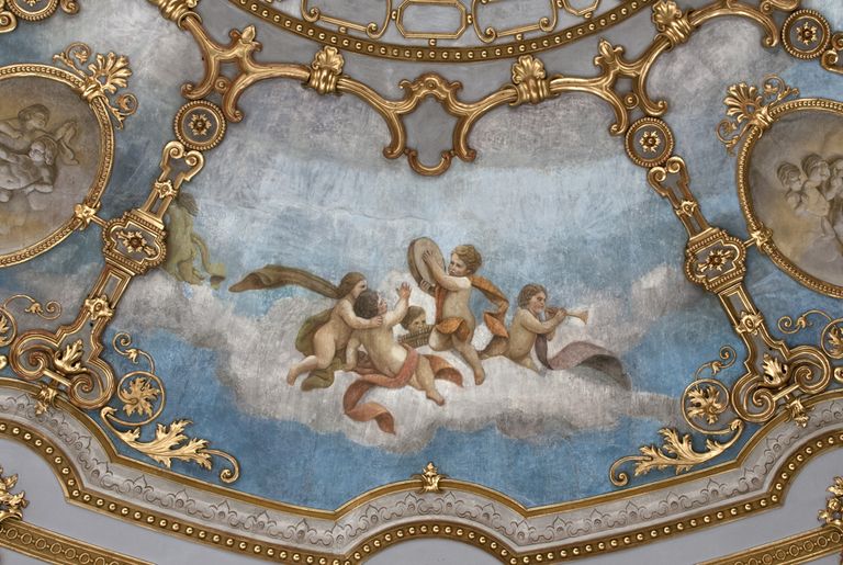 Piacenza, Teatro Municipale, particolare del velario (foto Andrea Scardova, IBC) 2016